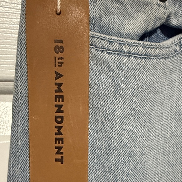 Women's 18th Amendment Hayworth Whitewash Light Blue Straight Leg Jeans - Picture 2 of 8